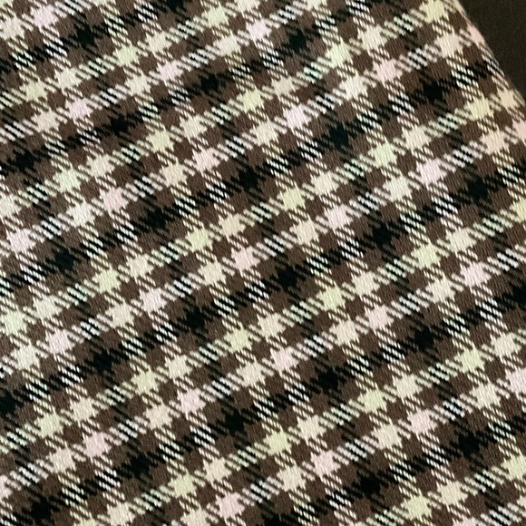 GB girls Plaid Casual Dress - Brown and White - Picture 3 of 3